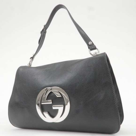 Gucci Handbags - 💎✨BEAUTIFUL✨💎 AUTHENTIC GUCCI Interlocking G Leather Shoulder Bag Black